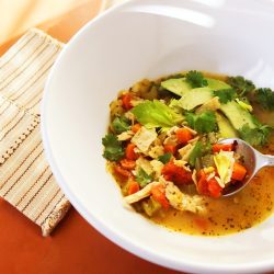 INSTANT POT CHICKEN NO-TORTILLA SOUP